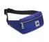 WAIST BAG WITH METALLIC ZIPPER, BLUE/GREEN