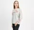 EARTH FLORAL BRANDING SWEATSHIRT, LIGHT GREY