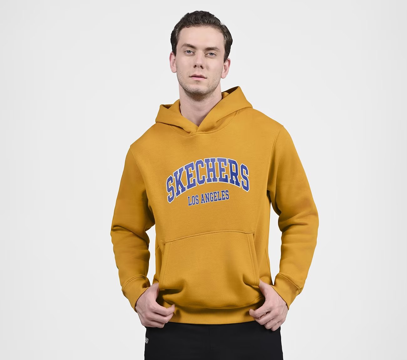 SKECH-SWEATS LA HOODIE, GOLD Apparels Lateral View