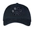 BOBS PAW PRINT TWILL WASHED HAT, BBBBLACK