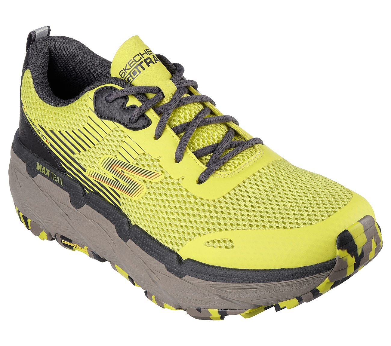 MAX CUSHIONING PREMIER TRAIL, LIME/MULTI Footwear Right View