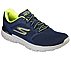 GO RUN 400, NAVY/LIME Footwear Lateral View