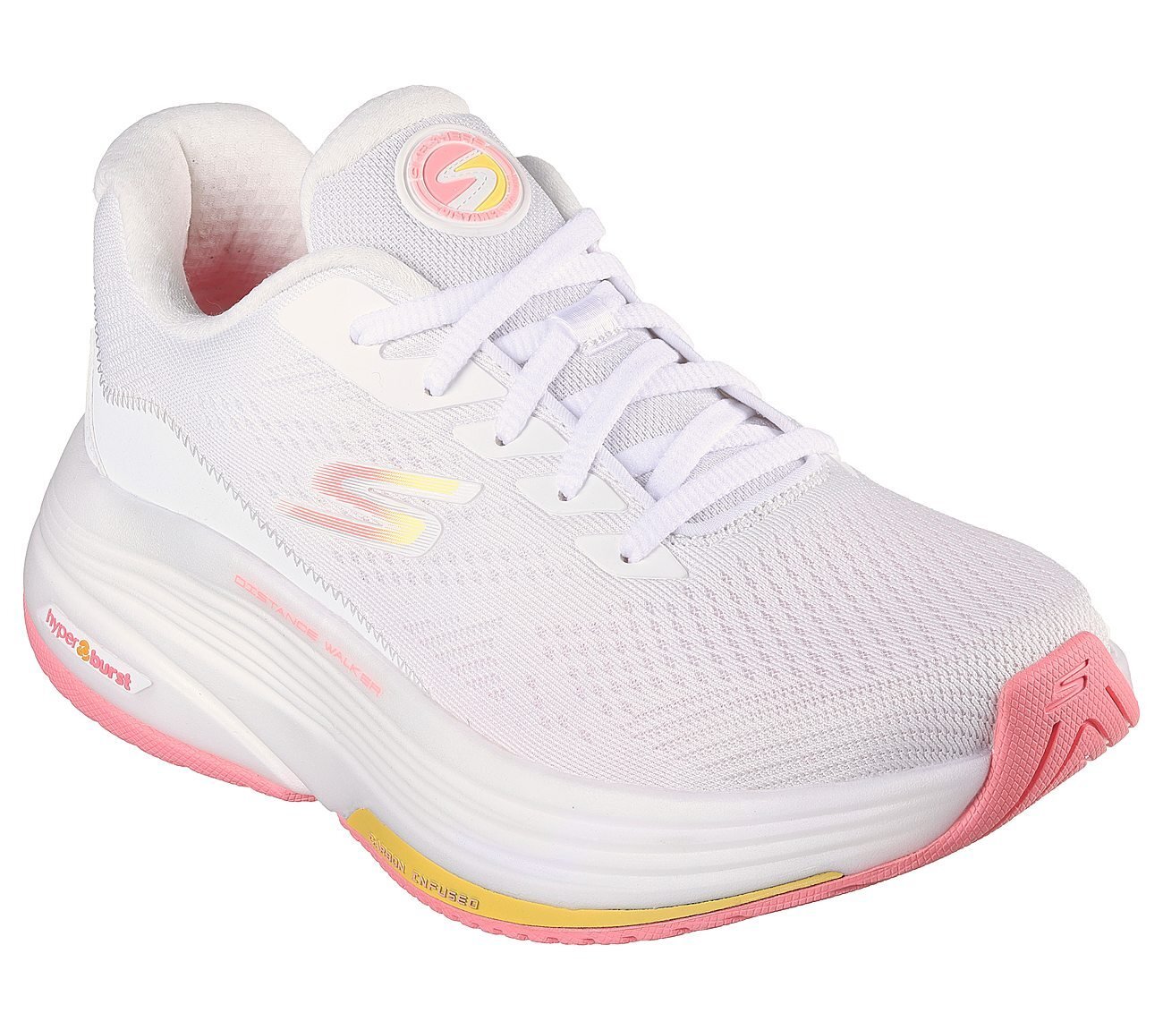 GO WALK DISTANCE WALKER, WHITE/HOT CORAL Footwear Right View