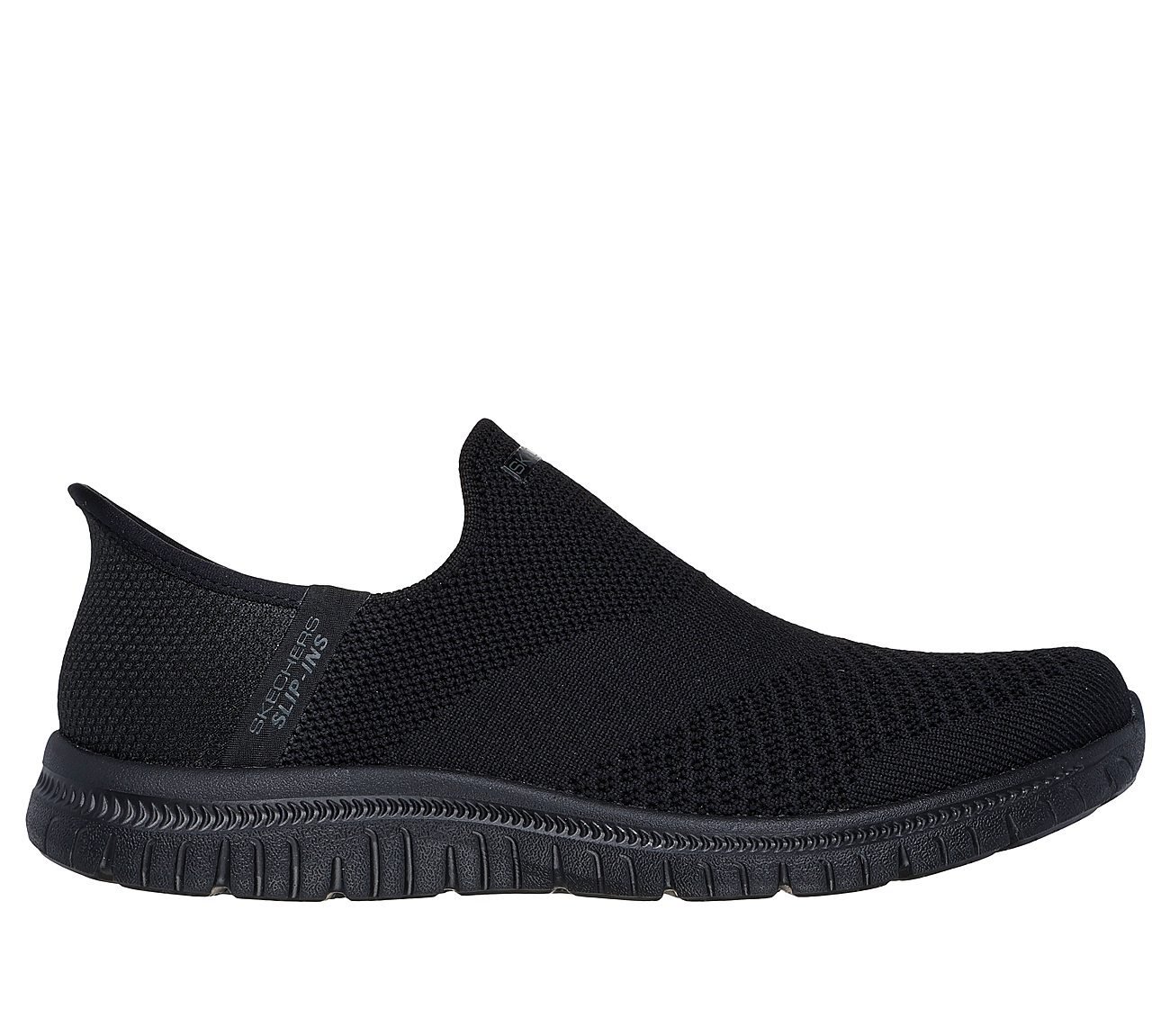 SKECHERS SLIP-INS: VIRTUE - SLEEK, BBLACK Footwear Lateral View