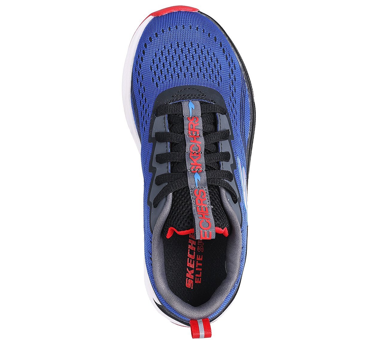 SKECHERS ELITE SPORT-PUSH-PAC, ROYAL BLACK Footwear Top View