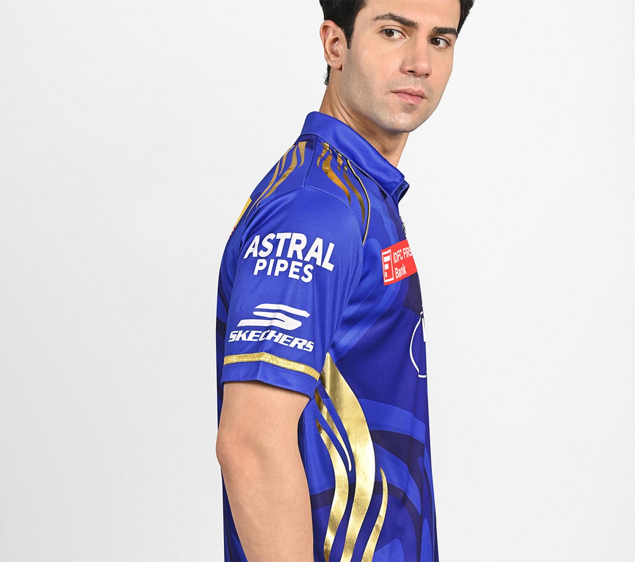 MUMBAI INDIANS: IPL REPLICA JERSEY 2025, ROYAL/NAVY/LIME Apparel Bottom View