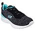 SKECH-AIR DYNAMIGHT-PURE SERE, BLACK/AQUA