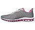 SKECH-AIR ELEMENT-CINEMA, GREY/HOT PINK Footwear Left View