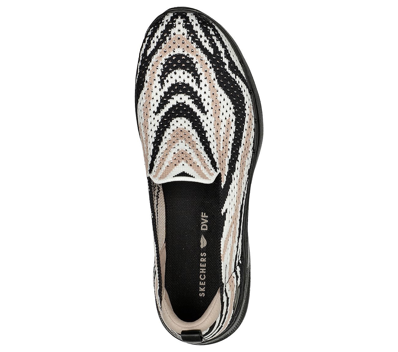 DVF: GO WALK 6 - Savanna Stripes, Zebra Footwear Top View