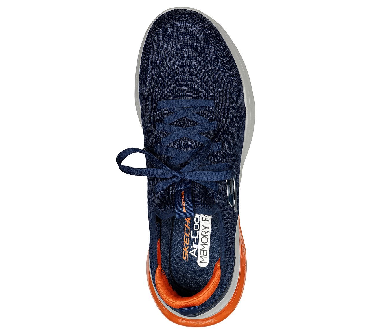 AIR CUSHIONING, NAVY/ORANGE Footwear Top View