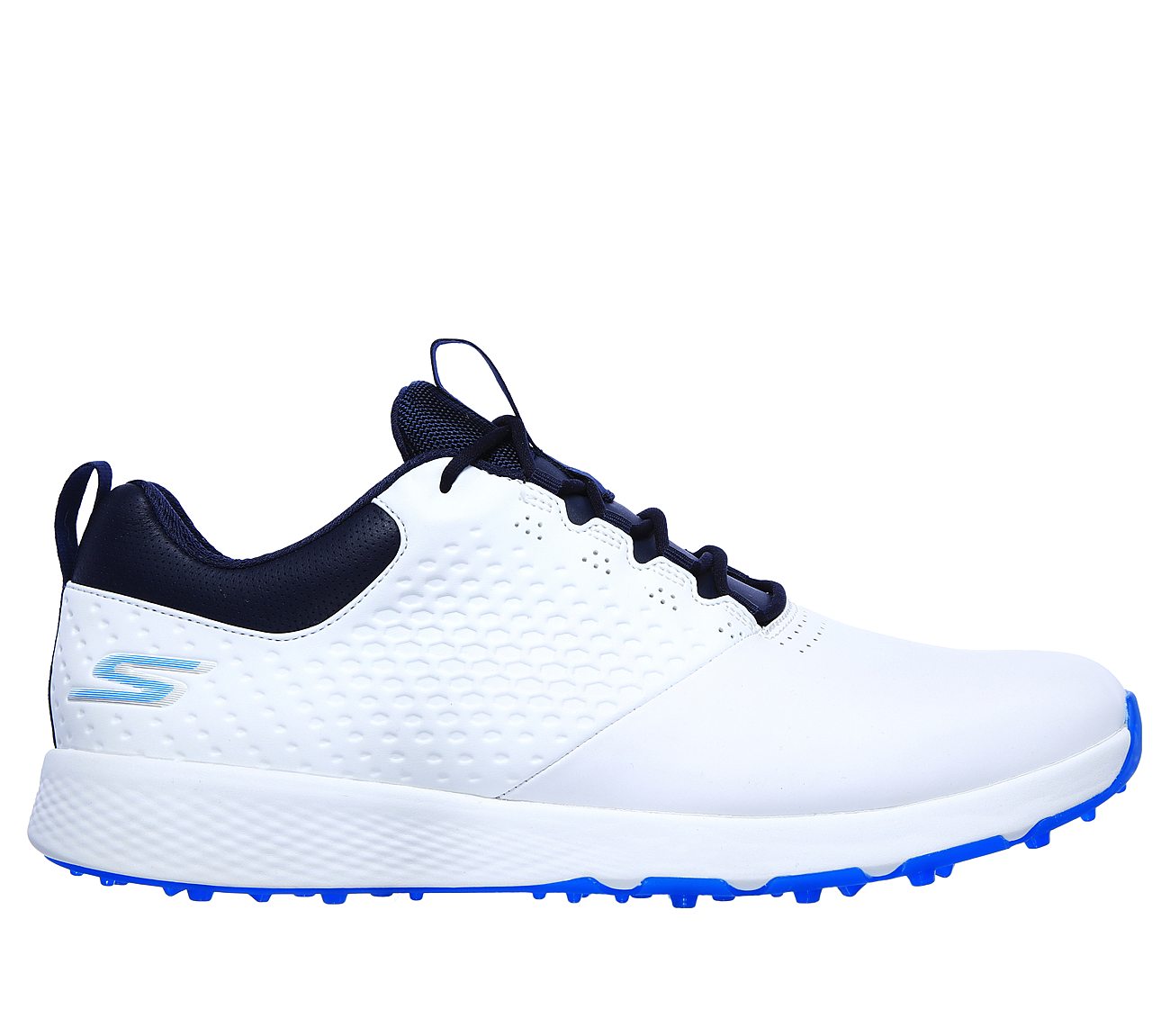 ELITE 4, WHITE/NAVY Footwear Lateral View