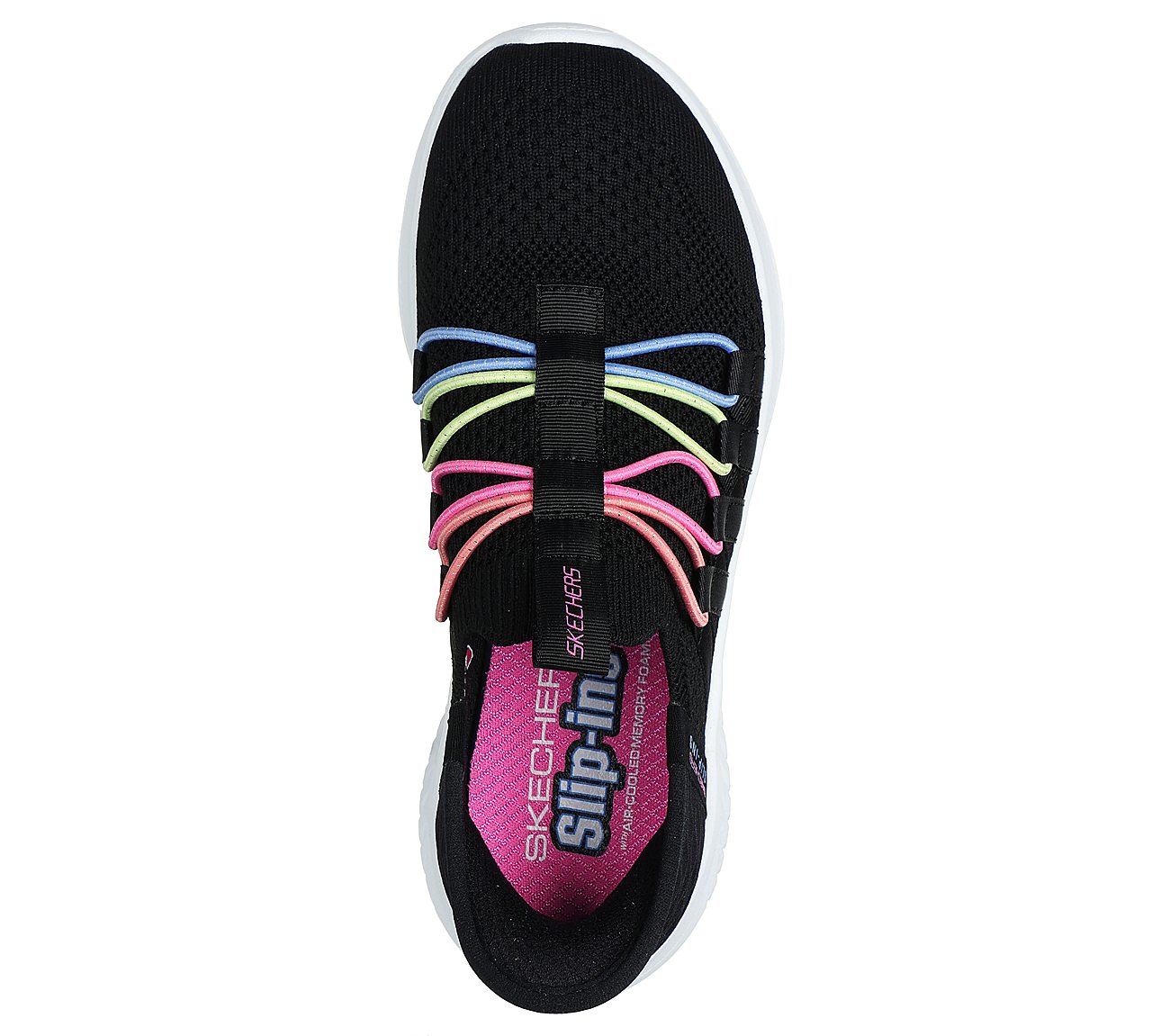 ULTRA FLEX 3.0 - BUNGEE FUN, BLACK/MULTI Footwear Top View