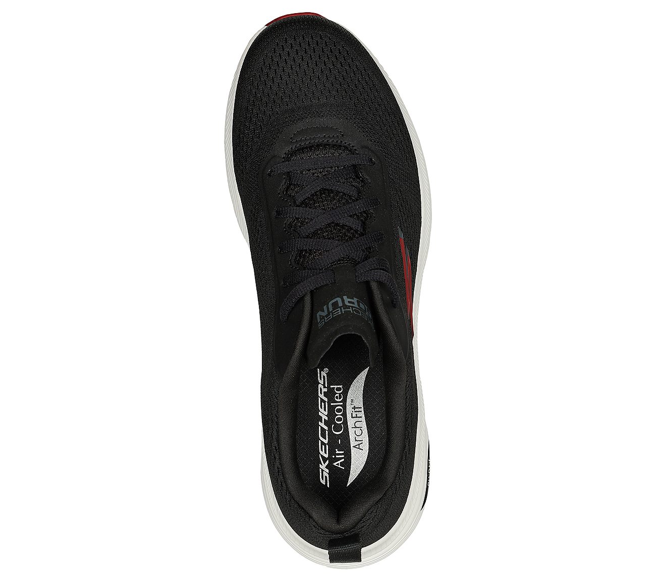 Skechers Black/Red Go Run Arch Fit Mens Running Shoes - Style ID ...