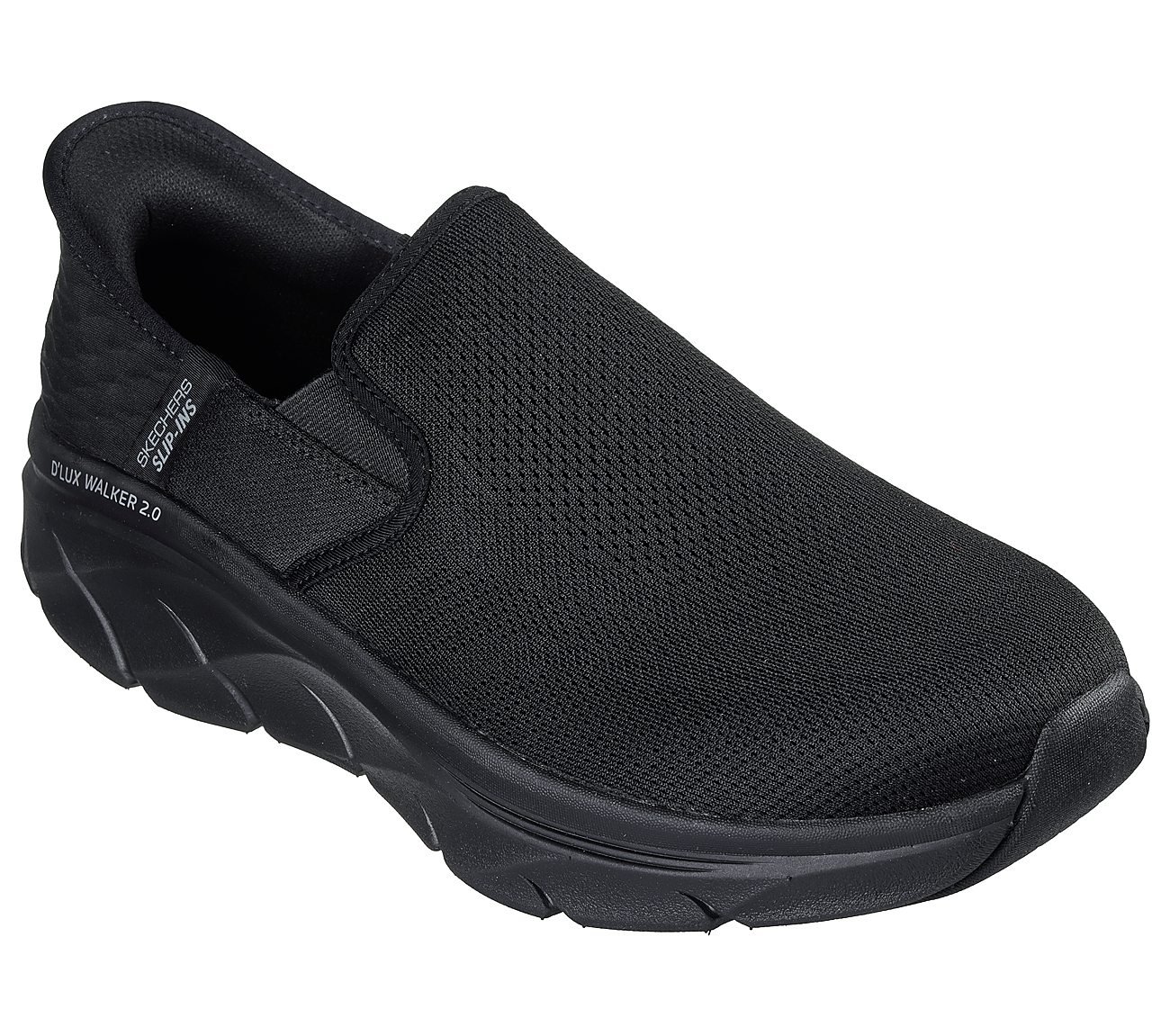 SKECHERS SLIP-INS RF: D'LUX WALKER 2.0 - REELER, BBLACK Footwear Left View