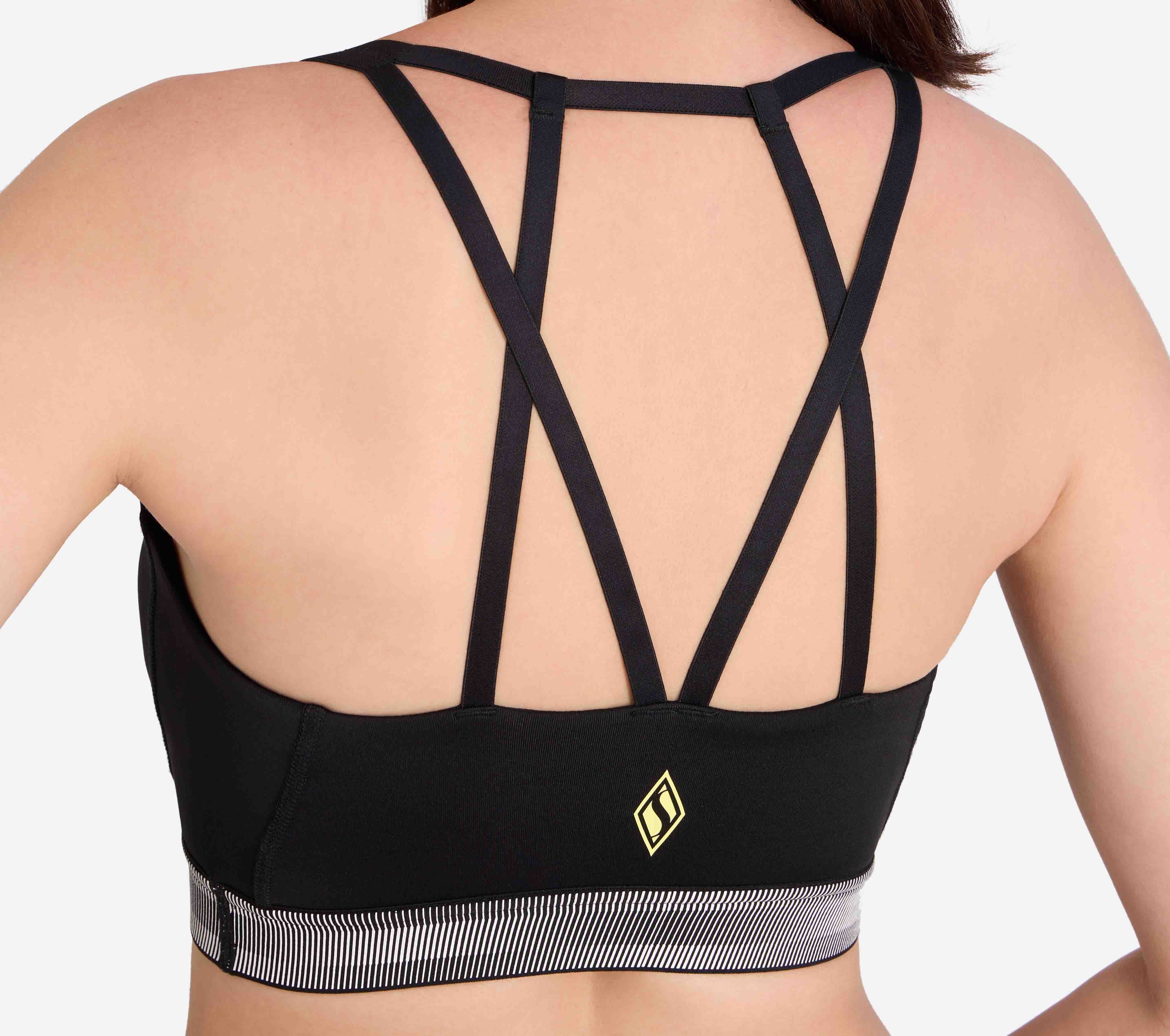 CRISS CROSS BACK BRA, BBBBLACK Apparel Right View