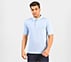 GODRI PREMIER STRIPE POLO, NAT/LT. BLUE