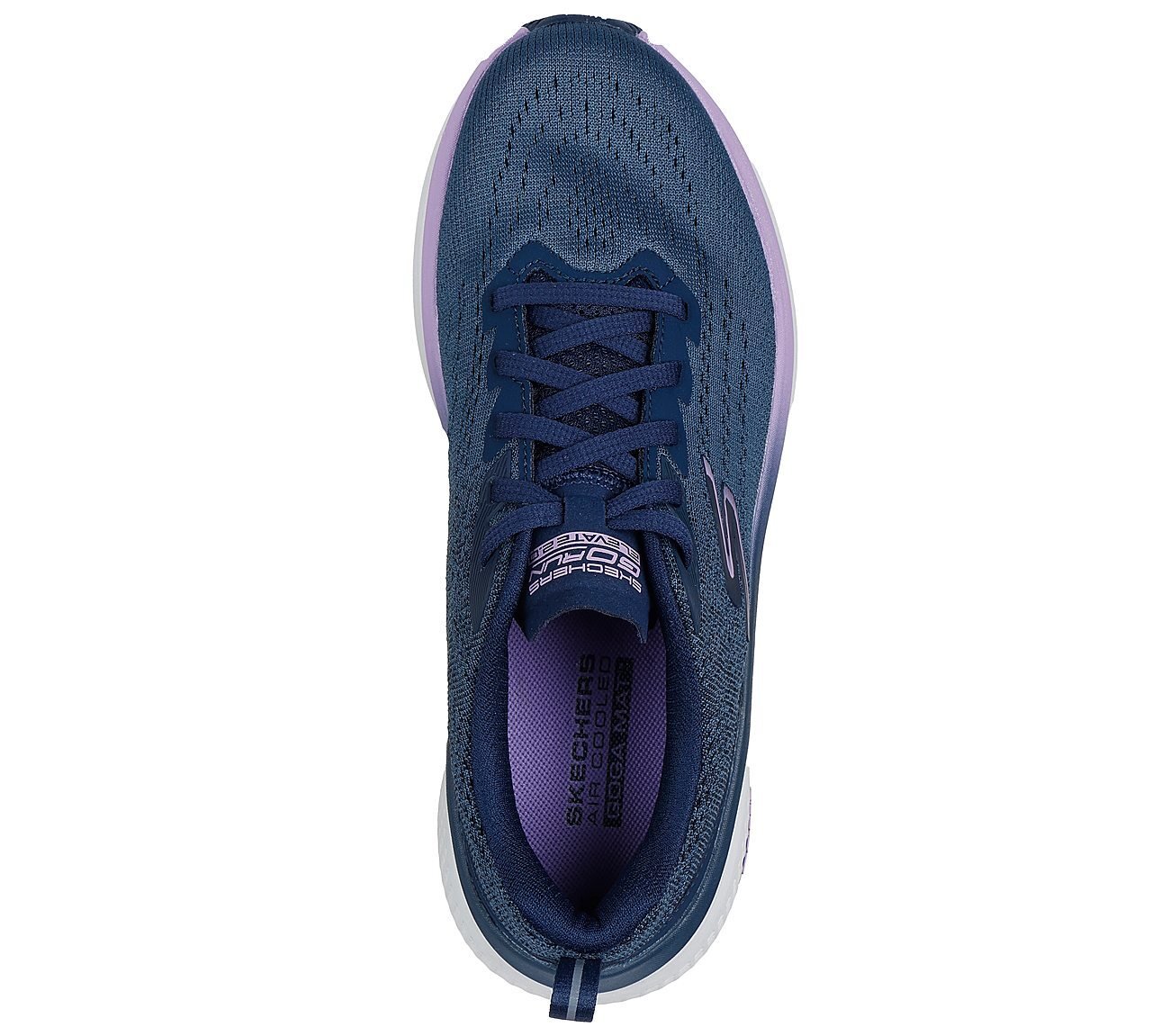 GO RUN ELEVATE 2, NAVY/LAVENDER Footwear Top View