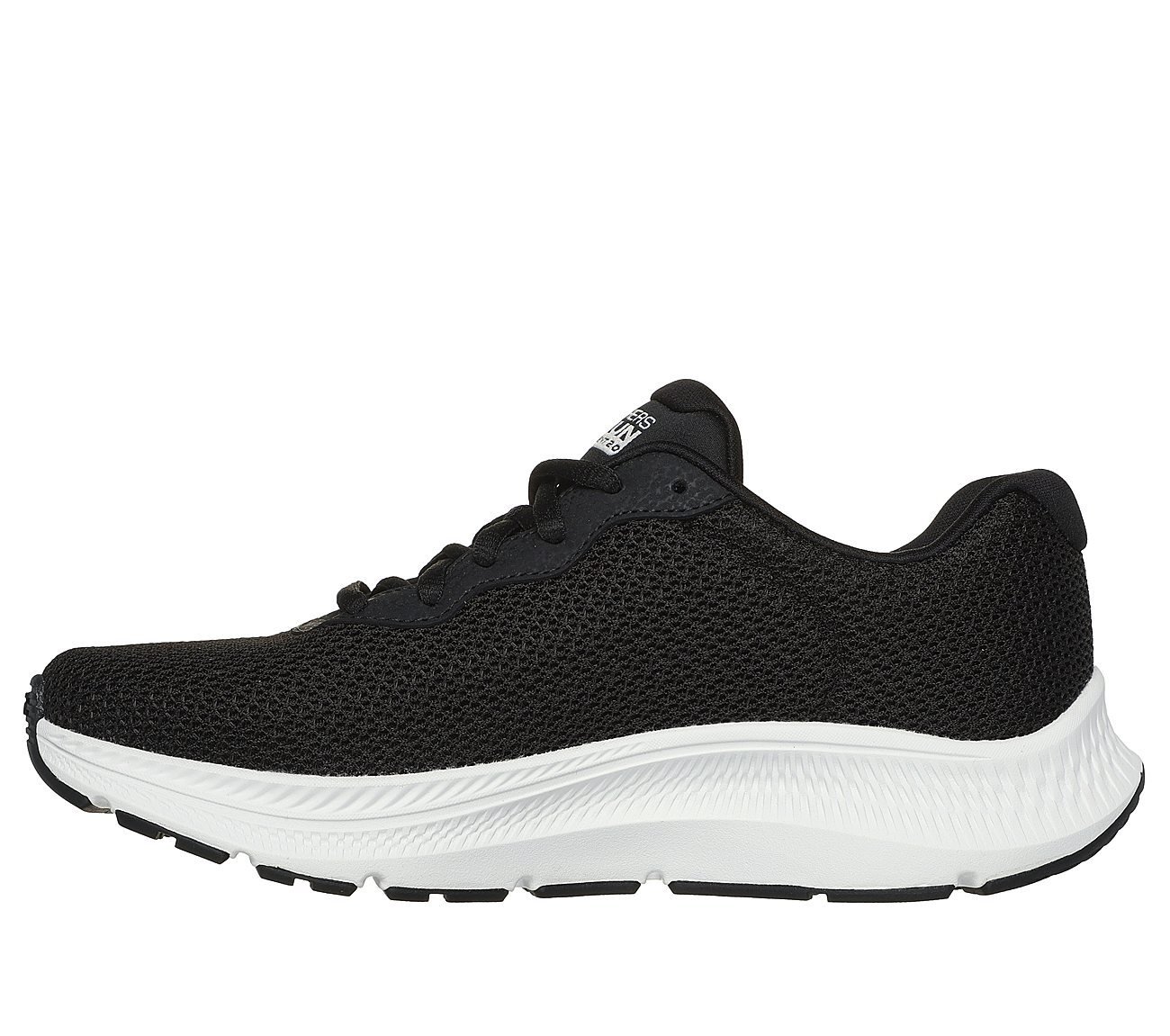 GO RUN CONSISTENT 2.0 - ENGAGED, BLACK/WHITE Footwear Left View