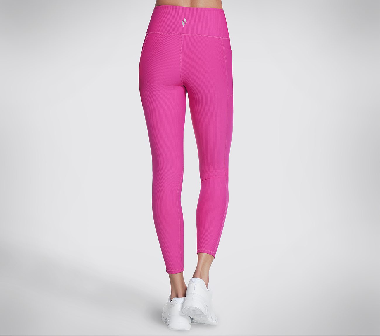 GOFLEX RIB FL HW LEGGING, PPINK Apparel Top View