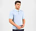 GODRI PREMIER STRIPE POLO, NAT/LT. BLUE