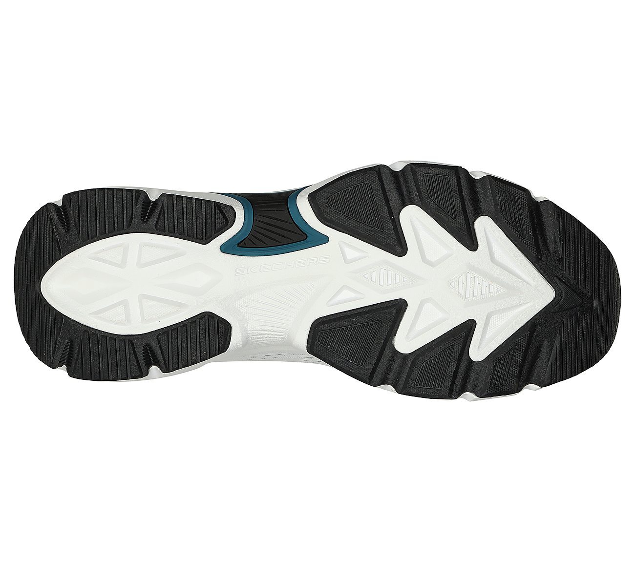 SKECH-AIR VENTURA, WHITE BLACK Footwear Bottom View