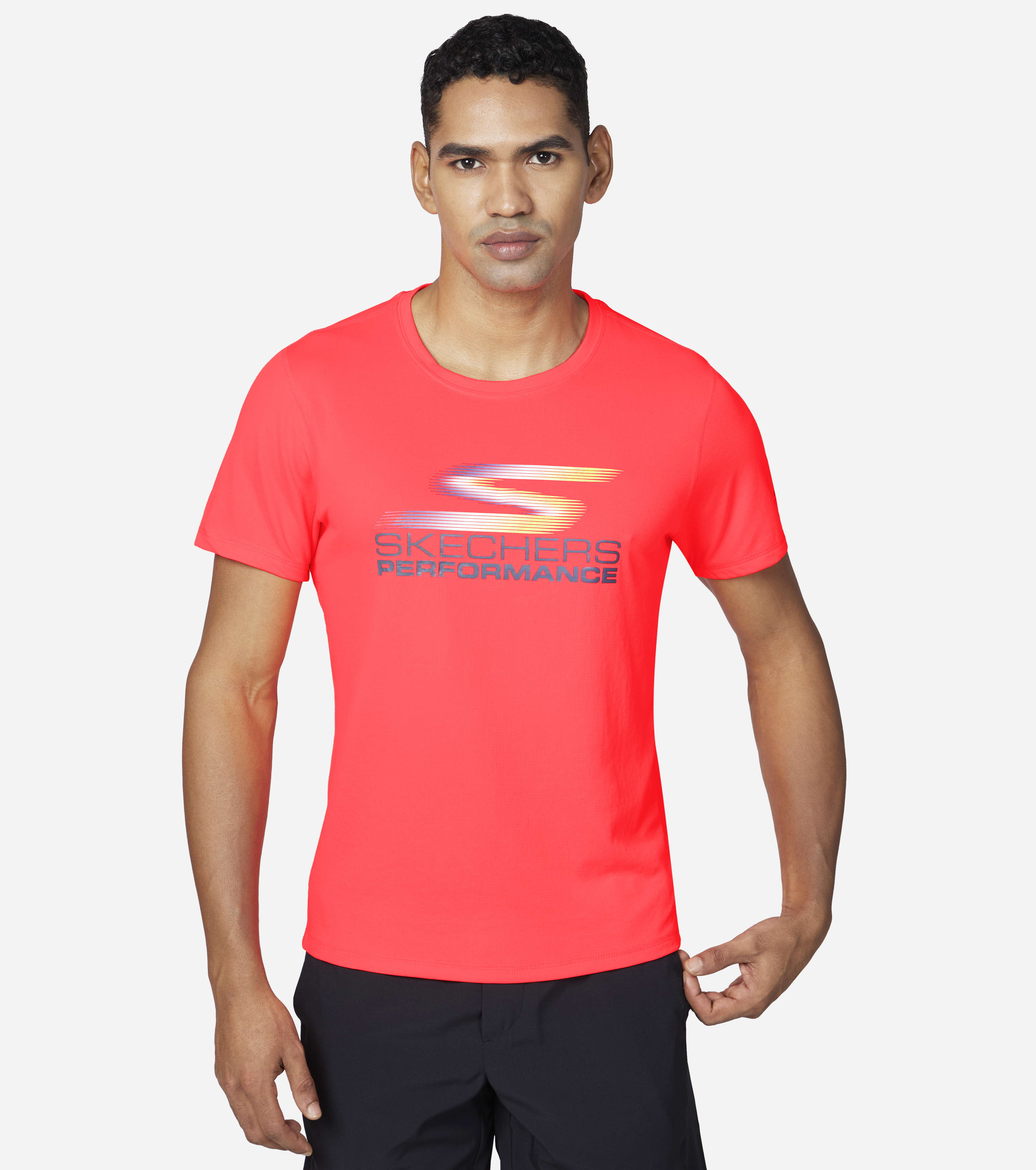 MENS ELITE TECH T-SHIRT, CCORAL Apparels Lateral View