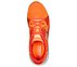 GO RUN ELEVATE, OORANGE Footwear Top View